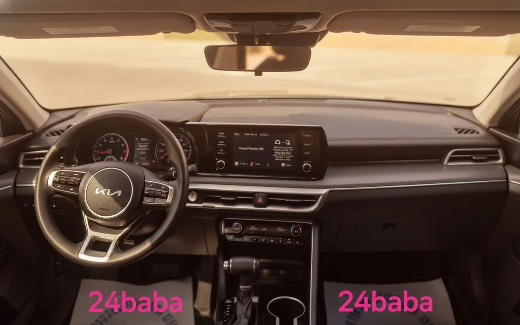 Kia K5 2021 interior view showing trim