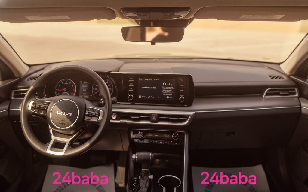 Kia K5 2021 interior view showing trim