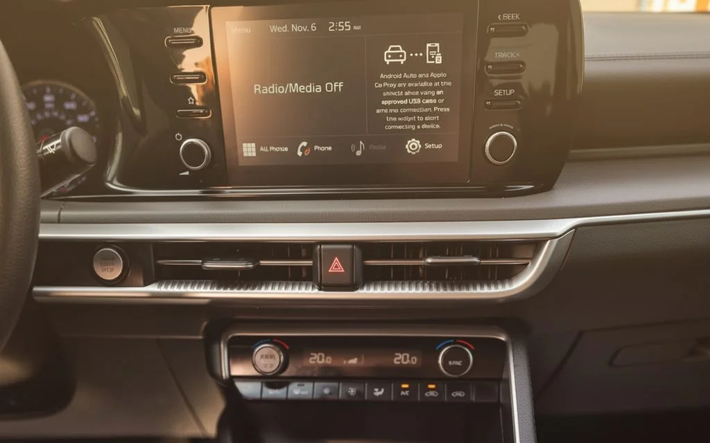 Kia K5 2021 interior view showing trim