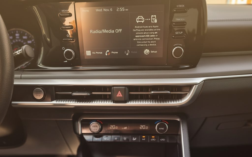 Kia K5 2021 interior view showing trim