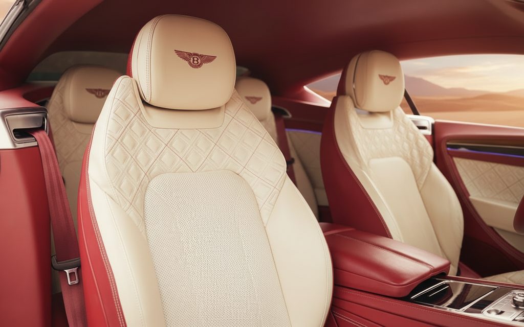 Bentley ContinentalGt Gtc 2022 leather seats and cabin – rental in Dubai