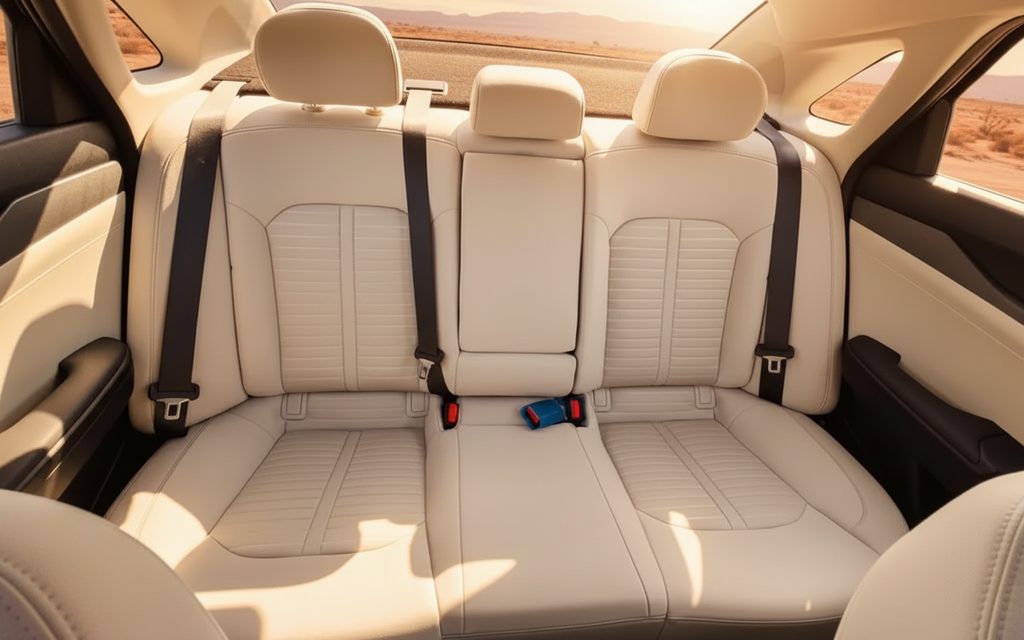 Kia K5 2023 leather seats and cabin – rental in Dubai