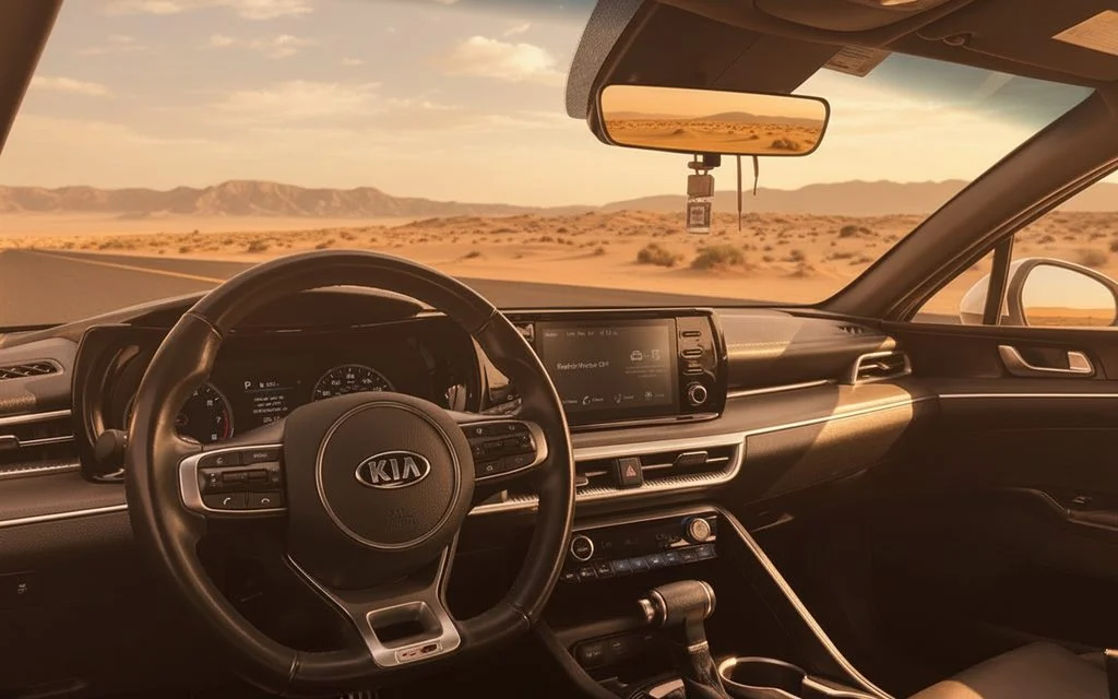 Kia K5 2021 interior view showing trim