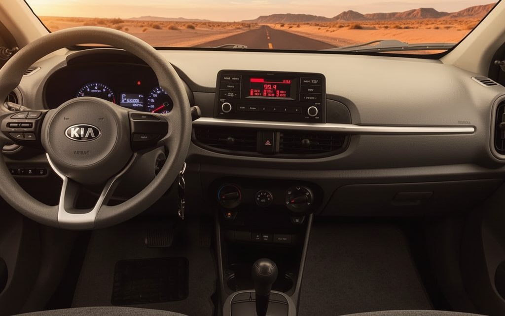 Kia Picanto 2020 dashboard and infotainment