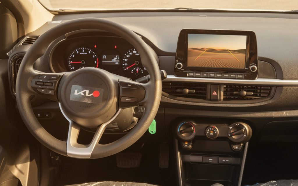 Kia Picanto 2023 interior view showing trim