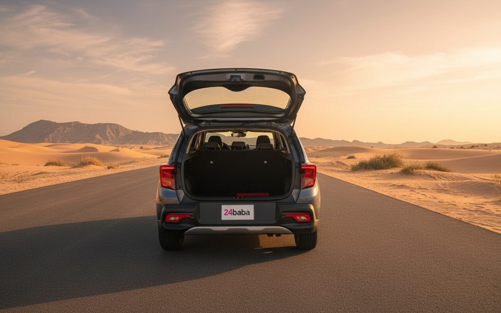 Kia Sonet 2025 Grey rear view showing taillights