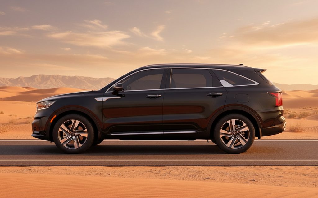 Kia Sorento 2023 Black side profile