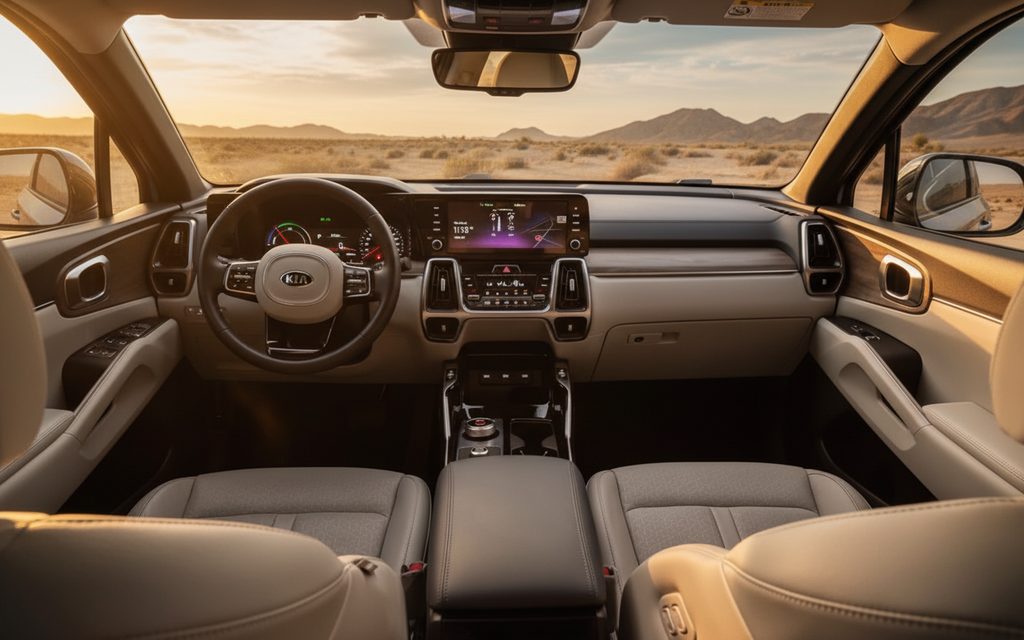 Kia Sorento 2020 interior view showing trim