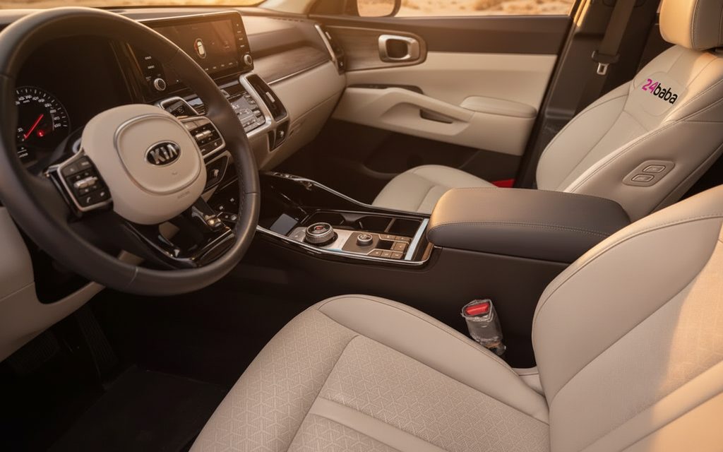 Kia Sorento 2020 leather seats and cabin