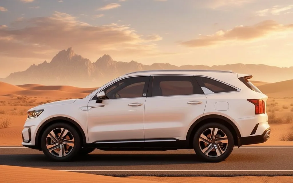 Kia Sorento 2020 White side profile