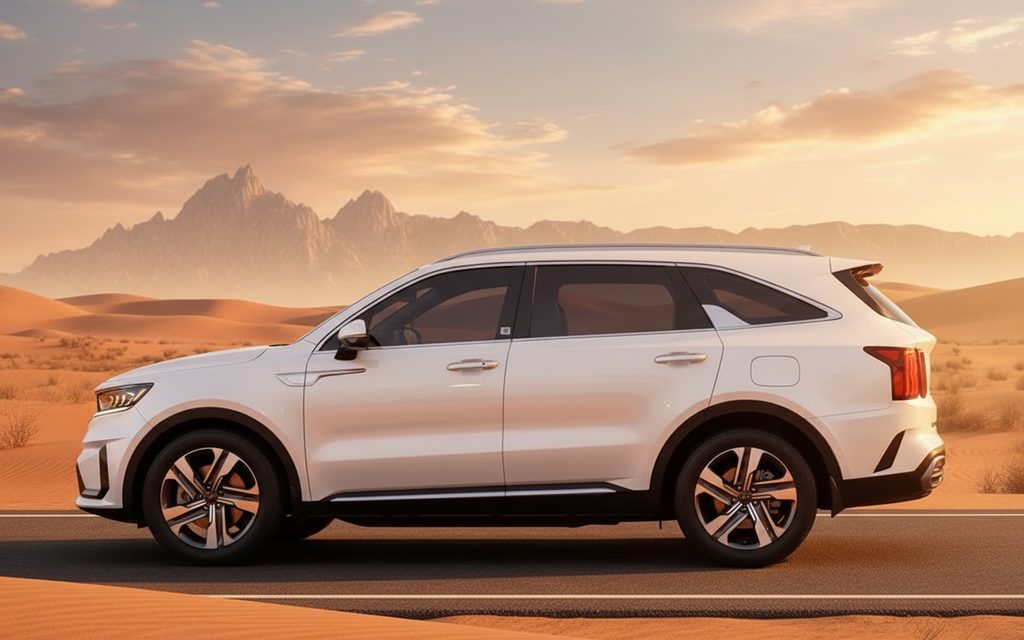 Kia Sorento 2020 White side profile