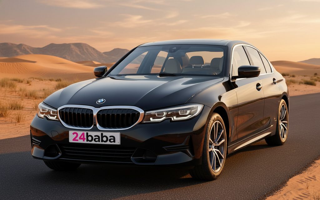 Bmw 330 2021 Black cover image – rental in Dubai