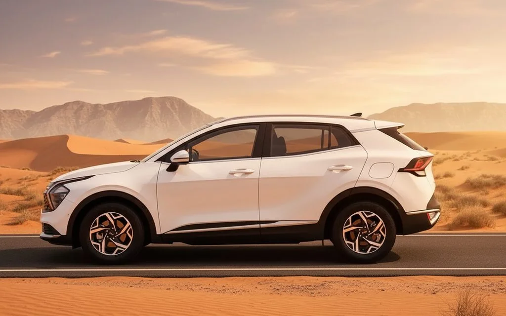 Kia Sportage 2023 White side profile