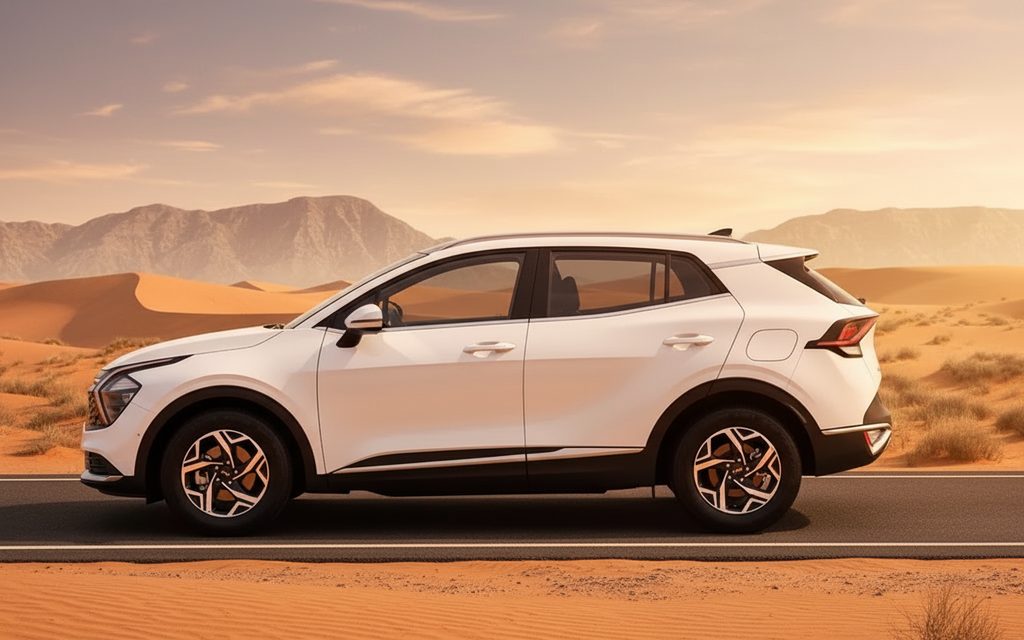 Kia Sportage 2023 White side profile