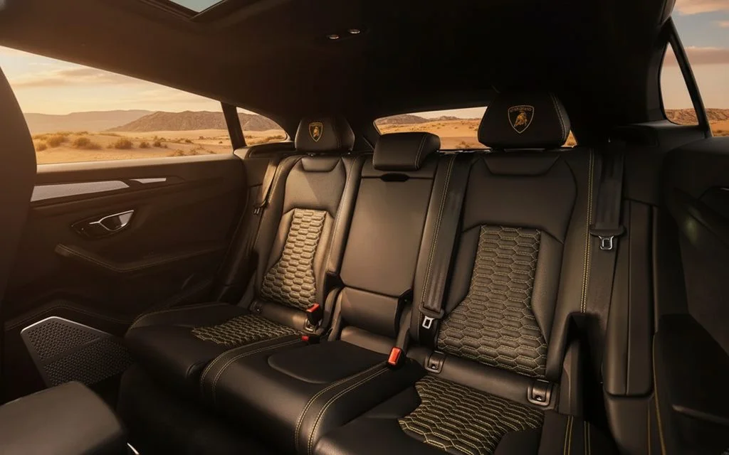 Lamborghini Urus 2022 leather seats and cabin – rental in Dubai