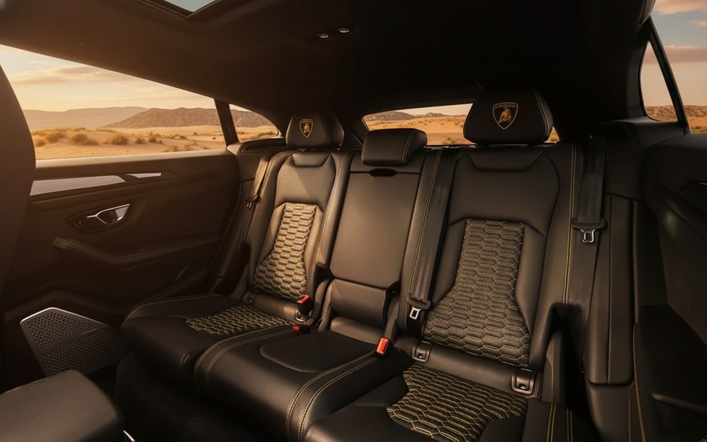 Lamborghini Urus 2022 leather seats and cabin – rental in Dubai