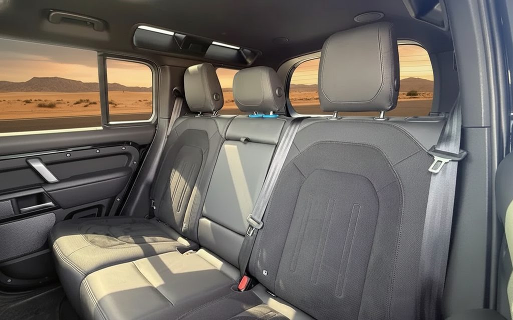 LandRover Defender 2023 leather seats and cabin
