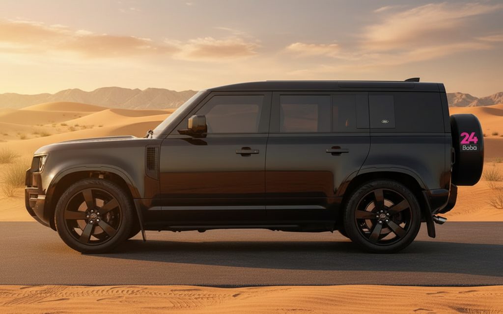 LandRover Defender 2023 Black side profile