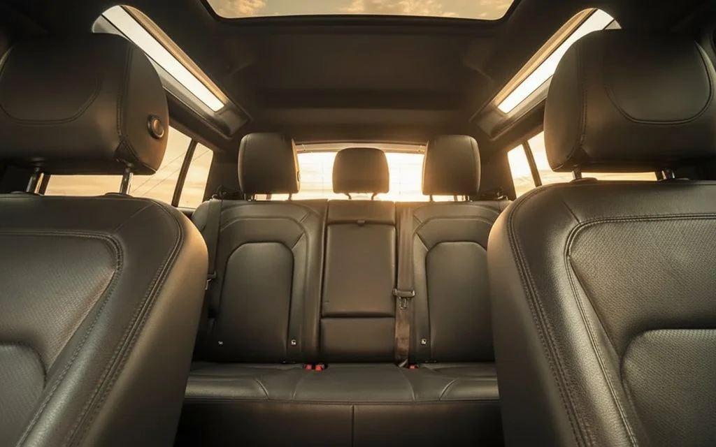 LandRover Defender 2023 leather seats and cabin