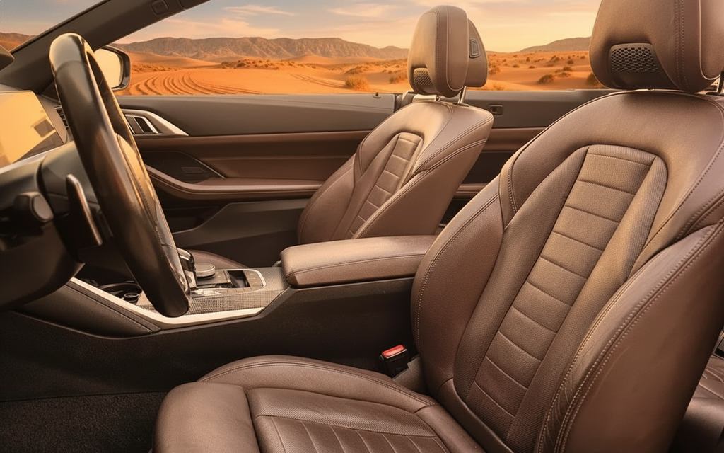 Bmw 420 2021 leather seats and cabin – rental in Dubai