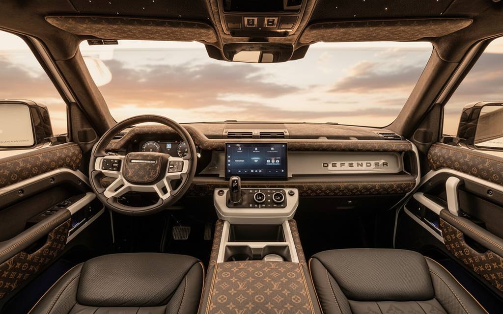 LandRover Defender 2025 interior view showing trim