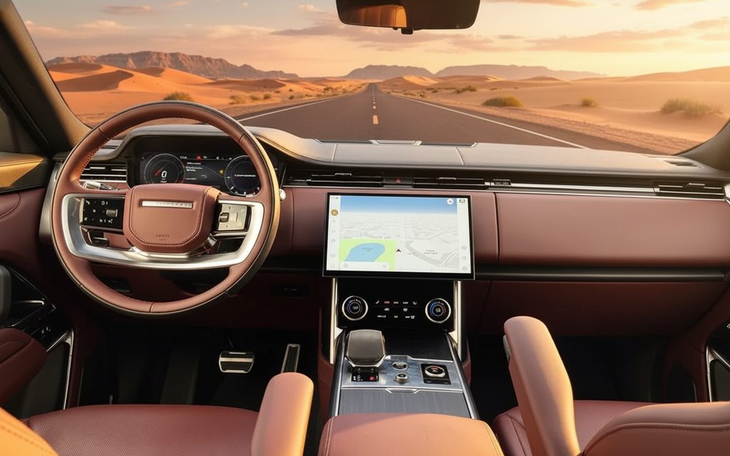 LandRover RangeRoverHse 2022 interior view showing trim – rental in Dubai