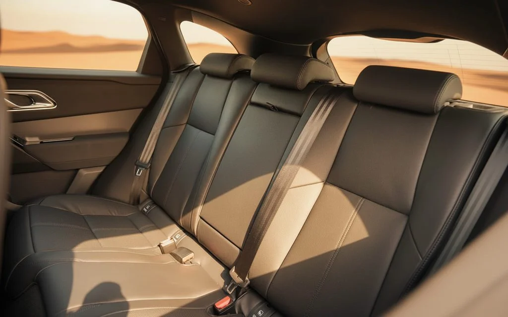 LandRover RangeRoverVelar 2025 leather seats and cabin – rental in Dubai