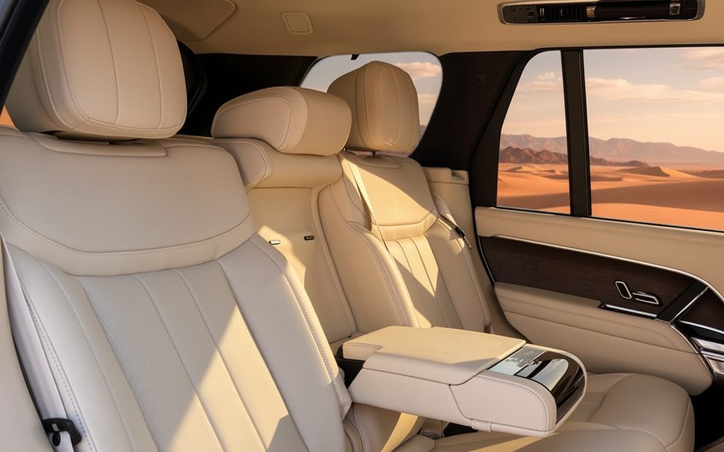 LandRover RangeRover 2023 leather seats and cabin – rental in Dubai