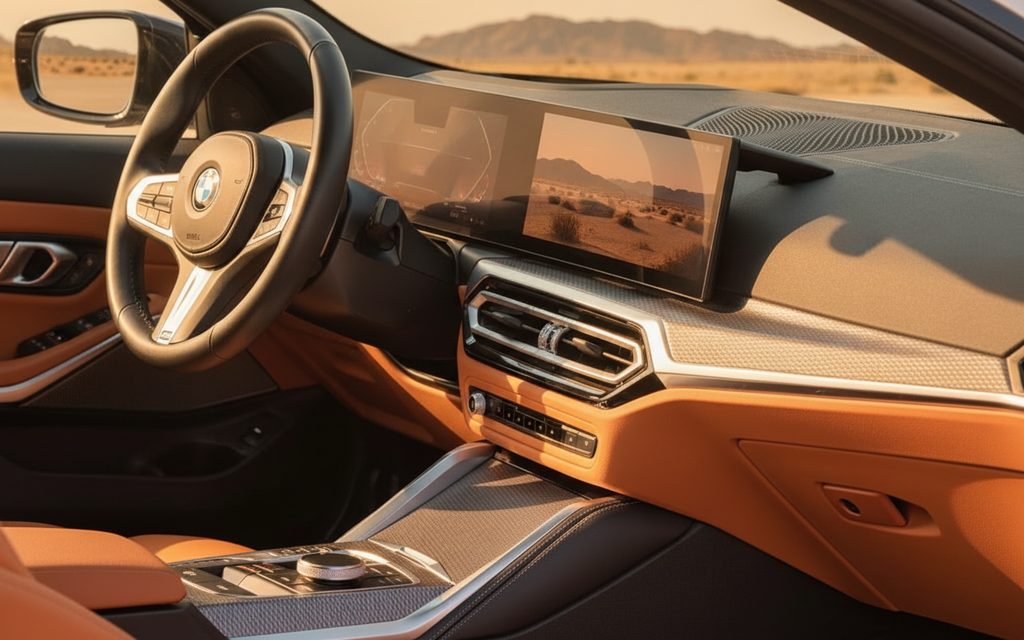 Bmw 420 2024 interior view showing trim – rental in Dubai