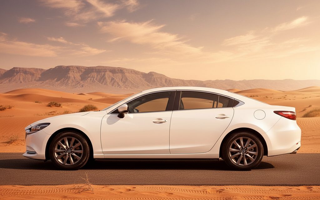 Mazda 6 2023 within side profile – rental in Dubai