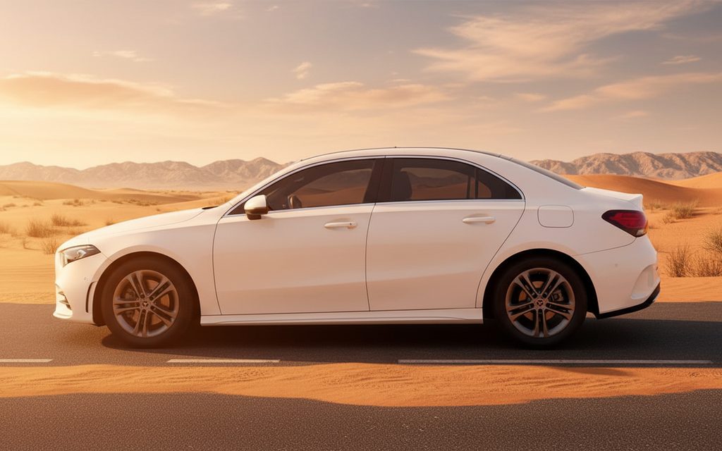 Mercedes A220 2023 White side profile