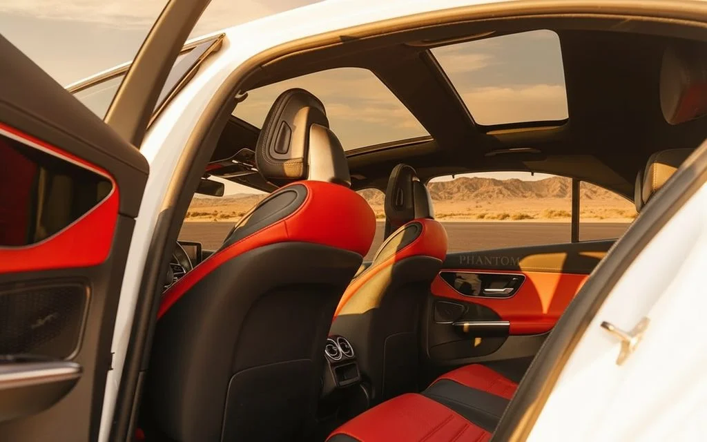 Mercedes C200 2022 leather seats and cabin