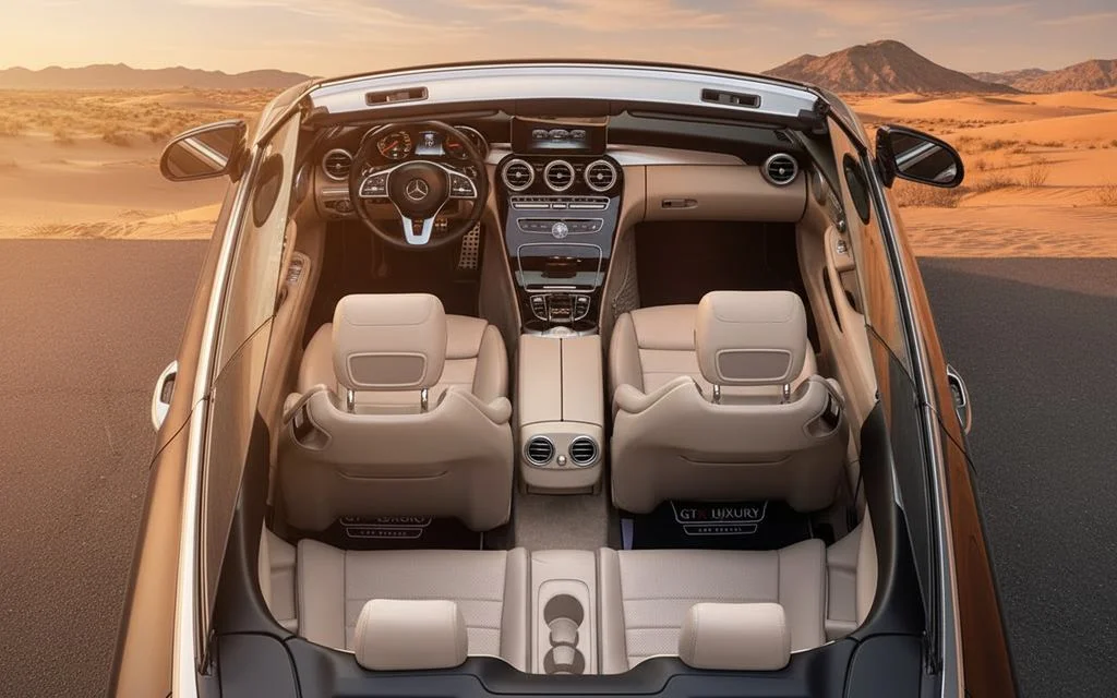 Mercedes C300 2020 interior view showing trim