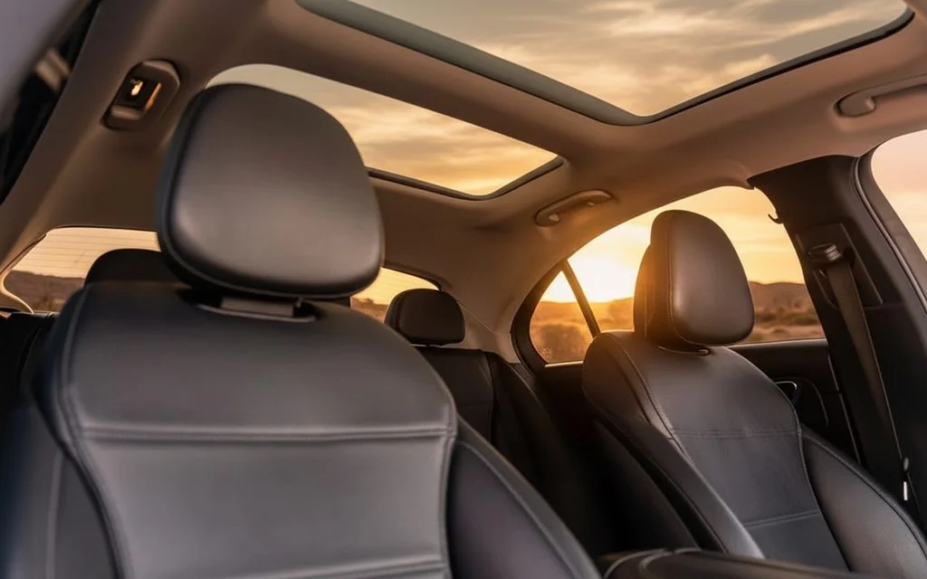 Mercedes C300 2022 leather seats and cabin