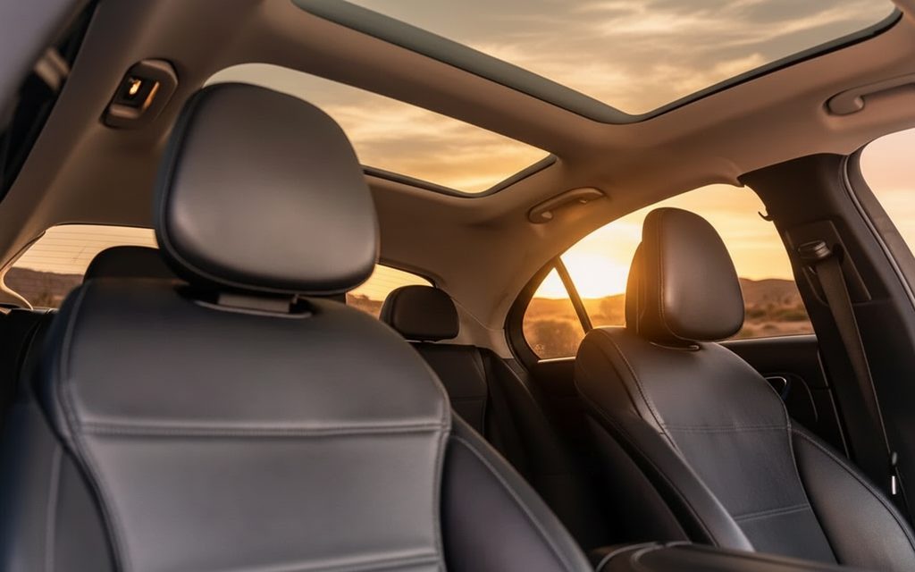 Mercedes C300 2022 leather seats and cabin