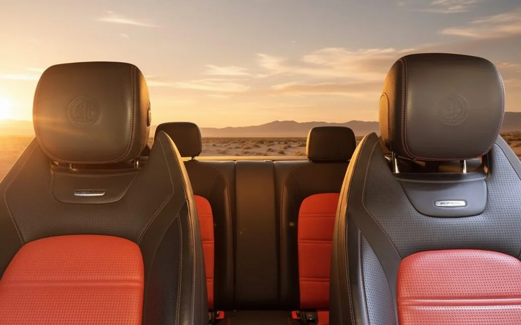 Mercedes C63 2021 leather seats and cabin