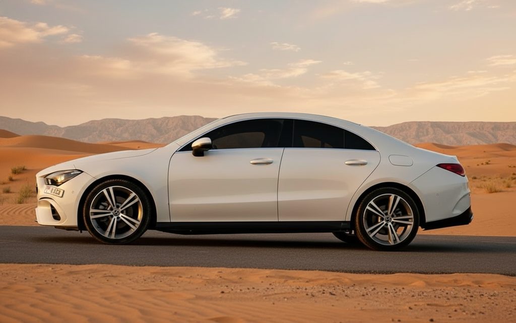 Mercedes Cla250 2021 White side profile