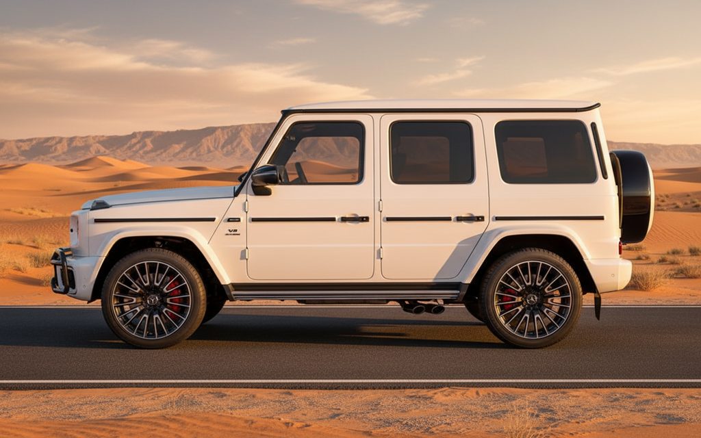 Mercedes G63 2025 White side profile