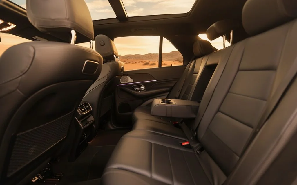 Mercedes Gle450 2020 leather seats and cabin – rental in Dubai