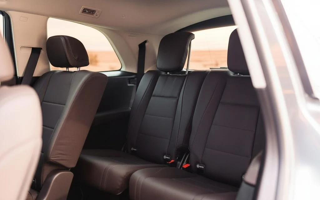 Mercedes Gls450 2021 leather seats and cabin – rental in Dubai