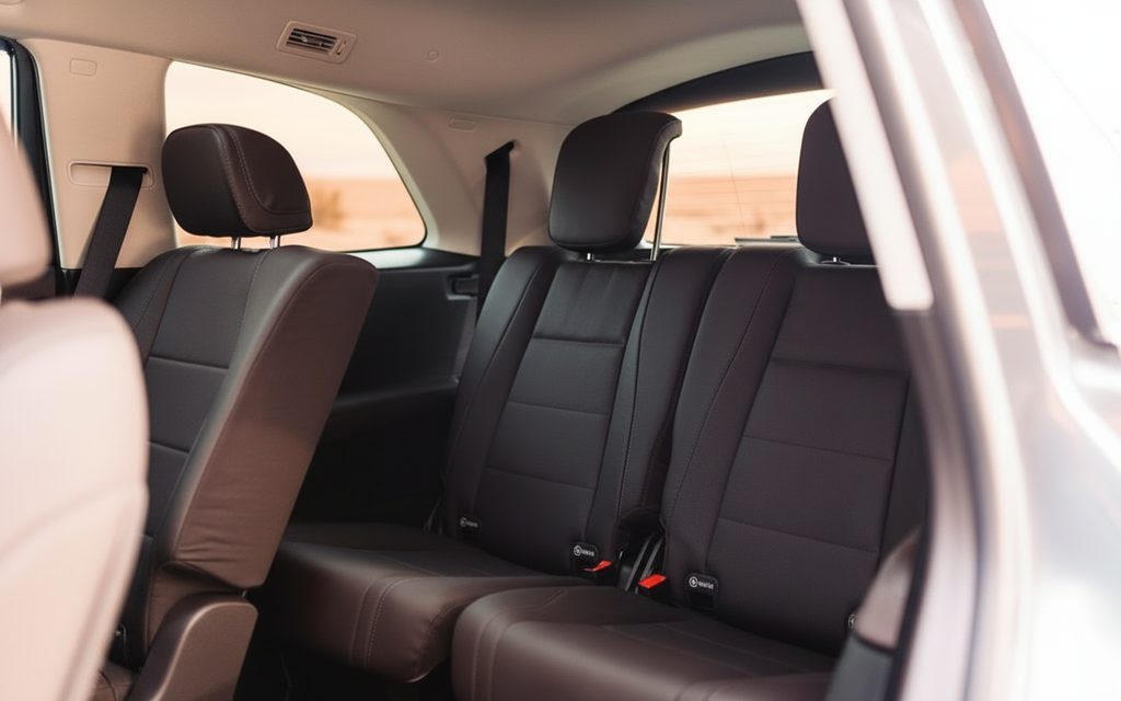 Mercedes Gls450 2021 leather seats and cabin – rental in Dubai