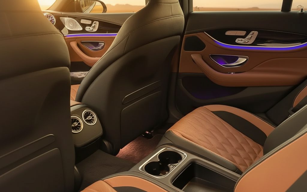 Mercedes Gt63 2021 leather seats and cabin – rental in Dubai