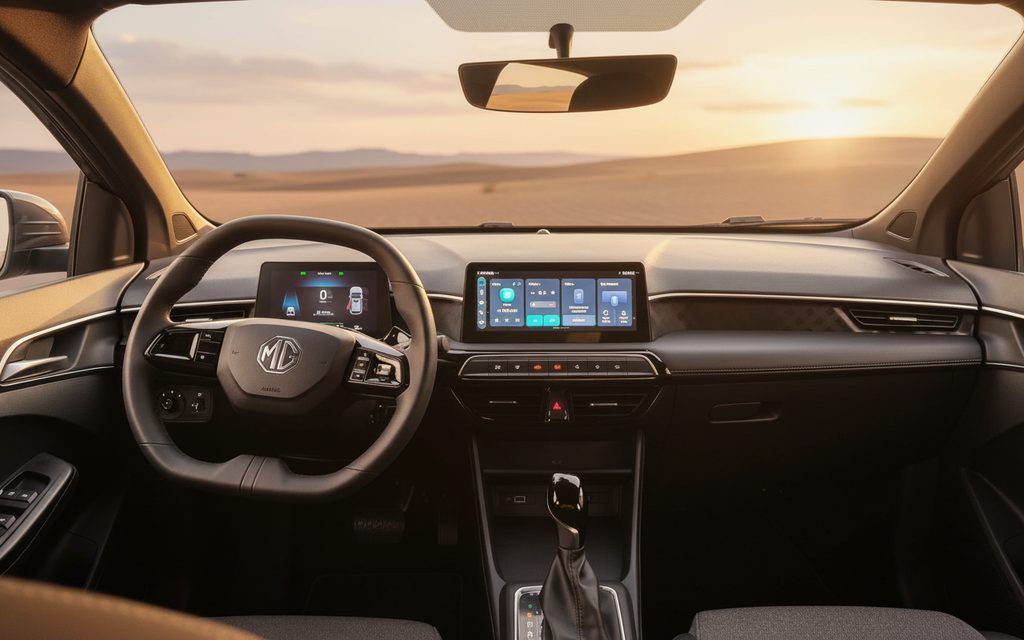 Mg 3 2025 interior view showing trim – rental in Dubai