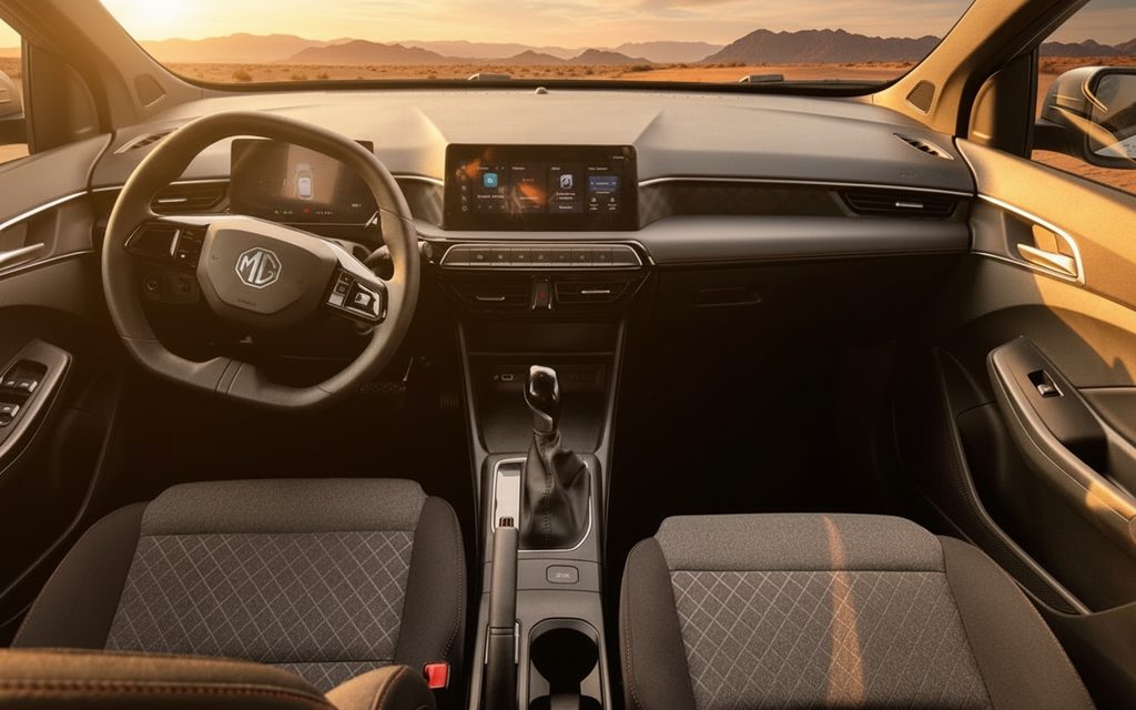 Mg 3 2024 interior view showing trim – rental in Dubai