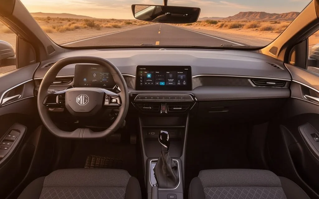 Mg 3 2024 interior view showing trim – rental in Dubai