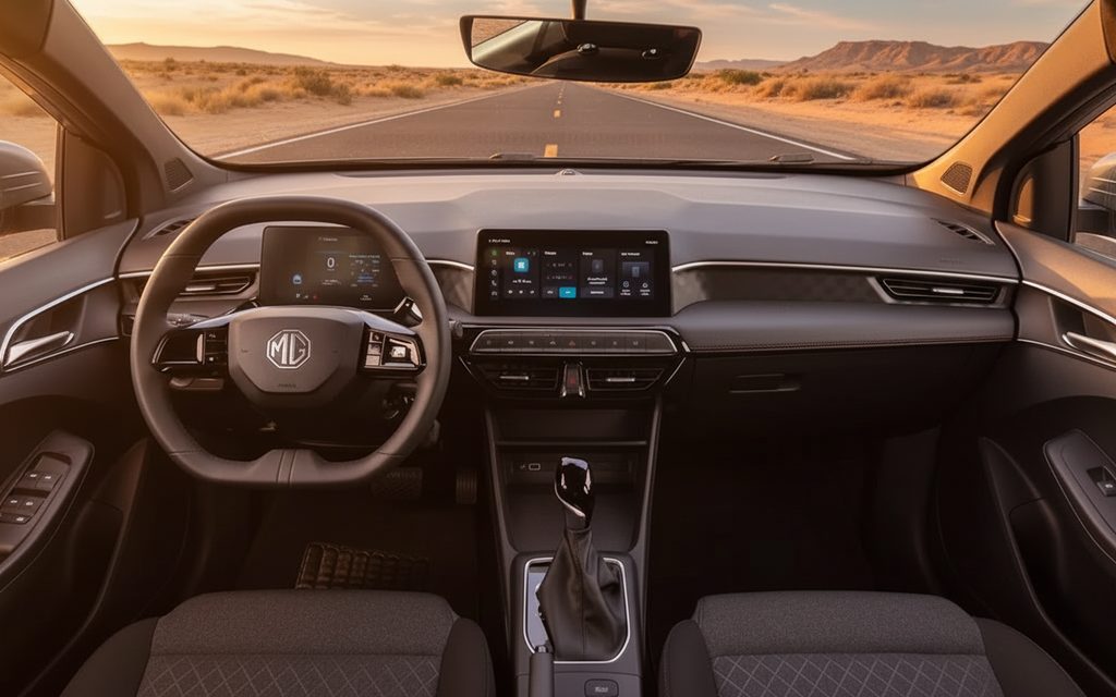 Mg 3 2024 interior view showing trim – rental in Dubai