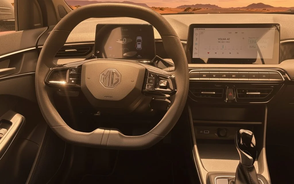 Mg 3 2024 interior view showing trim – rental in Dubai