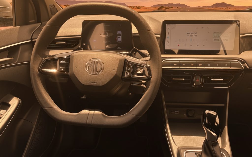 Mg 3 2024 interior view showing trim – rental in Dubai