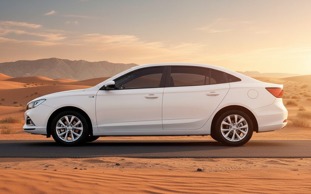 Mg 5 2025 White side profile – rental in Dubai