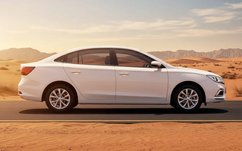 Mg 5 2025 White side profile – rental in Dubai